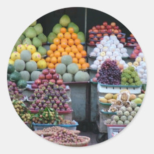 Vietnam-Markt Runder Aufkleber