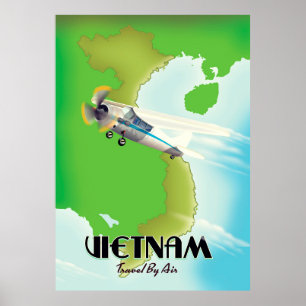 Vietnam nach Air Ferien Druck. Poster