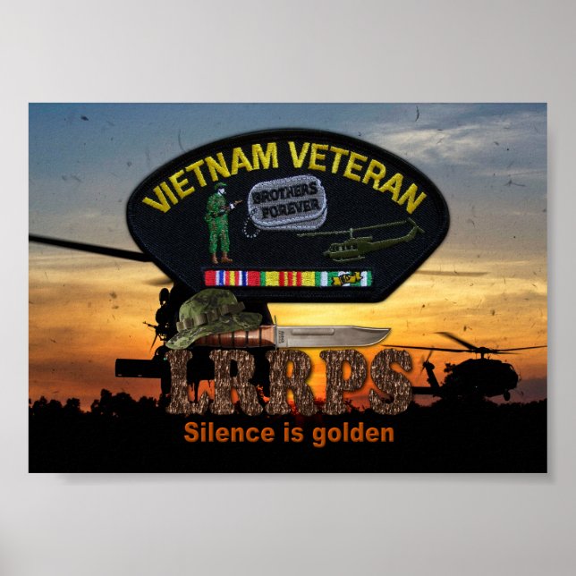 Vietnam Nam War LRPS Veterans Vets Patch Poster (Vorne)