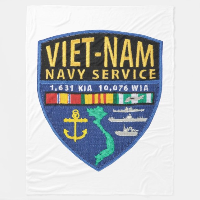 VIETNAM NAVY SERVICE FLEECEDECKE (Vorderseite)