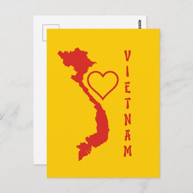 Vietnam Postkarte (Vorne/Hinten)