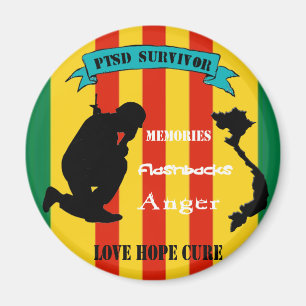 Vietnam PTSD Survivor Magnet