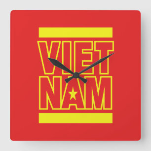 VIETNAM QUADRATISCHE WANDUHR