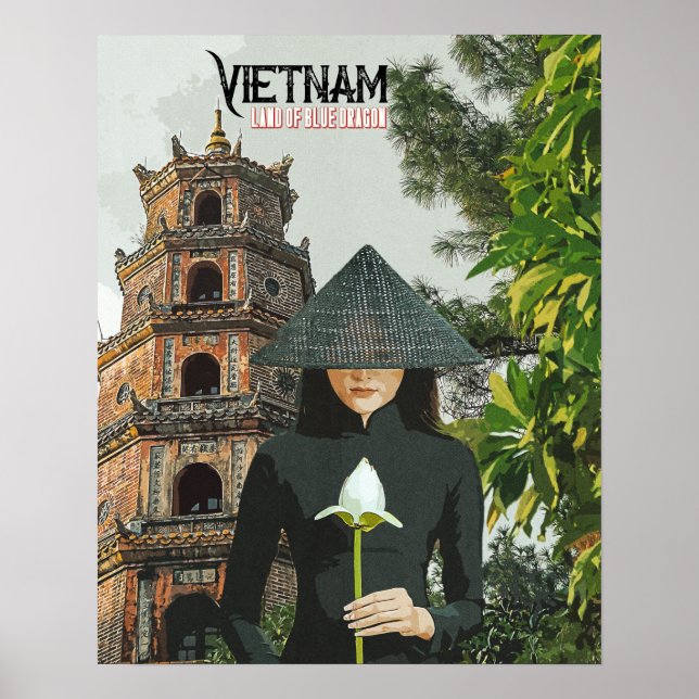 Vietnam Reise Urlaub Poster (Vorne)
