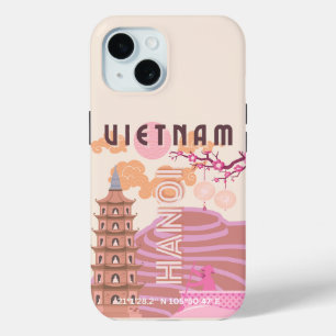 Vietnam Reisen Kunst, Retro Case-Mate iPhone Hülle
