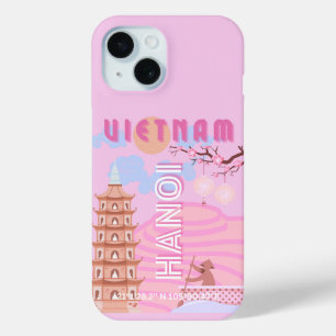 Vietnam Reisen Kunst, Rosa Case-Mate iPhone Hülle