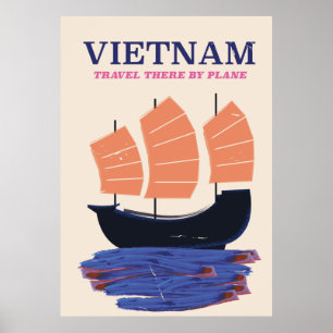 Vietnam Reiseplakat Poster