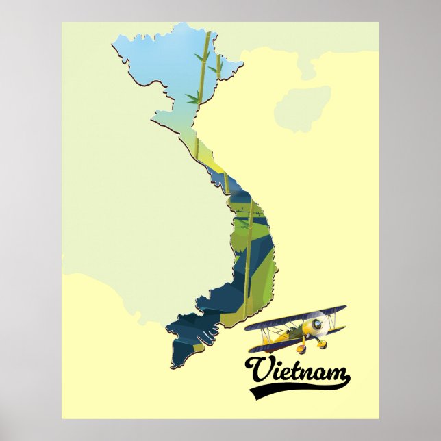 Vietnam Reiseplan Poster (Vorne)