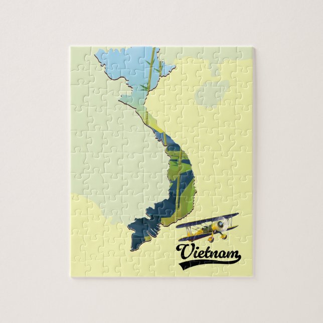 Vietnam Reiseplan Puzzle (Vertikal)