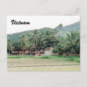 Vietnam Reisfelder Postkarte
