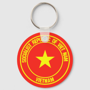 Vietnam-Runde Schlüsselanhänger