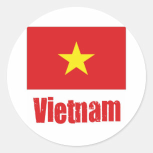 Vietnam Runder Aufkleber