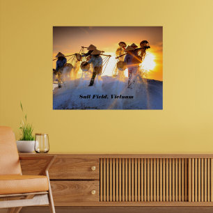 Vietnam Salt Field Poster