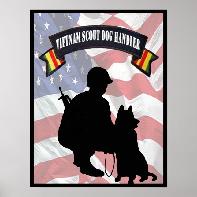 Vietnam Scout Dog Handler Poster (Vorne)