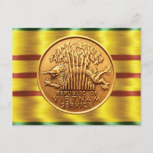 Vietnam Service Medal Postkarte