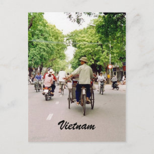 Vietnam Straße Postkarte