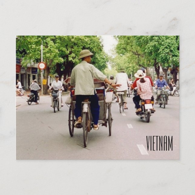 Vietnam Straße Postkarte (Vorderseite)