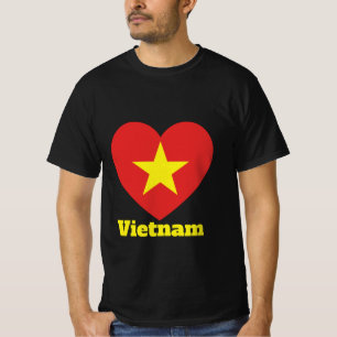 Vietnam - T - Shirt für die Herzenflagge