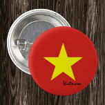 Vietnam-Taste, patriotische vietnamesische Flaggen Button<br><div class="desc">Buttons: Vietnam & Vietnameflagge - Liebe meines Landes,  Reise,  Urlaub,  Nationalpatrioten / Sportfans</div>