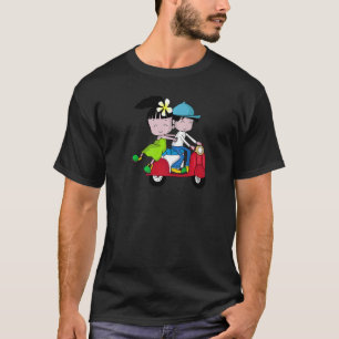 Vietnam Thailand Roller Moped Paar T-Shirt