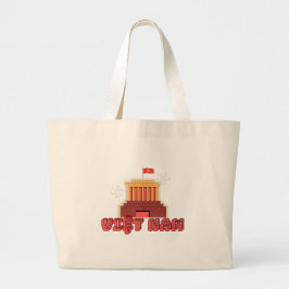 VIETNAM Tote Bag - Ho Chi Minh Mausoleum Jumbo Stoffbeutel