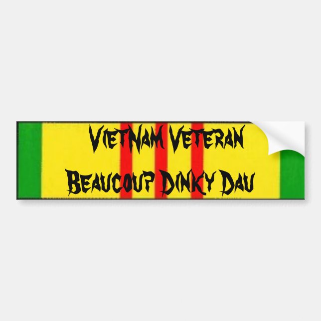 Vietnam-Veteran Beaucoup Dinky Dau Autoaufkleber (Vorne)