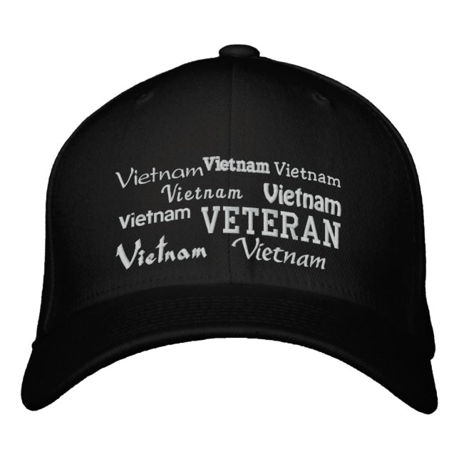 Vietnam Veteran - bestickter Hat Bestickte Kappe (Vorderseite)