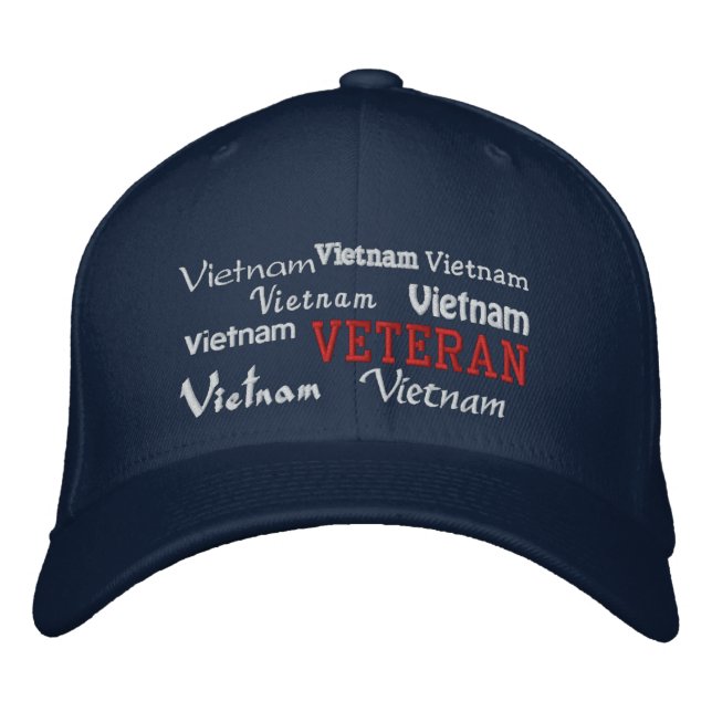 Vietnam Veteran - bestickter Hat Bestickte Kappe (Vorderseite)