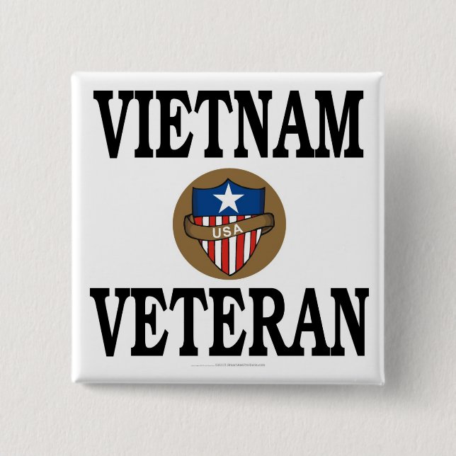 Vietnam-Veteran Button (Vorderseite)