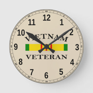 Vietnam Veteran Clock Runde Wanduhr