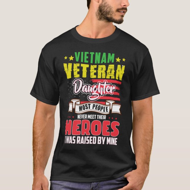 Vietnam Veteran Daughter T Shirt, Vietnam Veteran T-Shirt (Vorderseite)