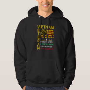 Vietnam Veteran, den wir ohne Unterstützung kämpft Hoodie