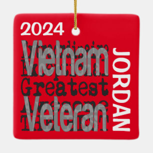 Vietnam Veteran Extraordinaire CUSTOM Keramikornament