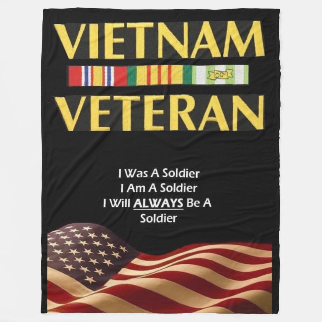 VIETNAM VETERAN FLEECEDECKE (Vorderseite)