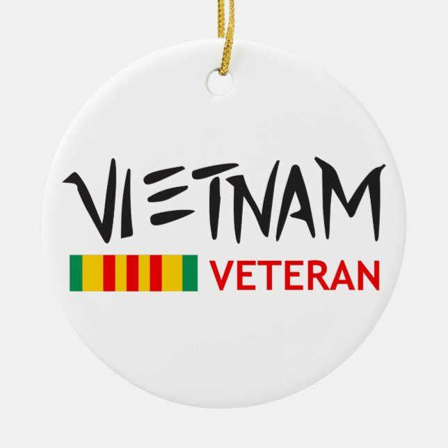 Vietnam Veteran Keramik Ornament (Vorne)