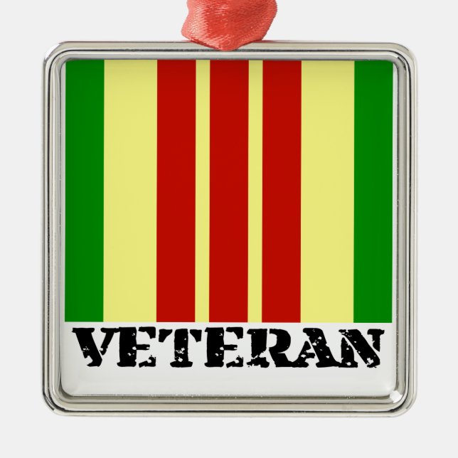 Vietnam-Veteran Ornament Aus Metall (Vorne)