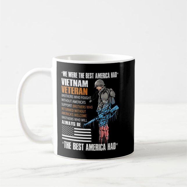 Vietnam Veteran Patriotic Army Combat Premium Kaffeetasse (Links)