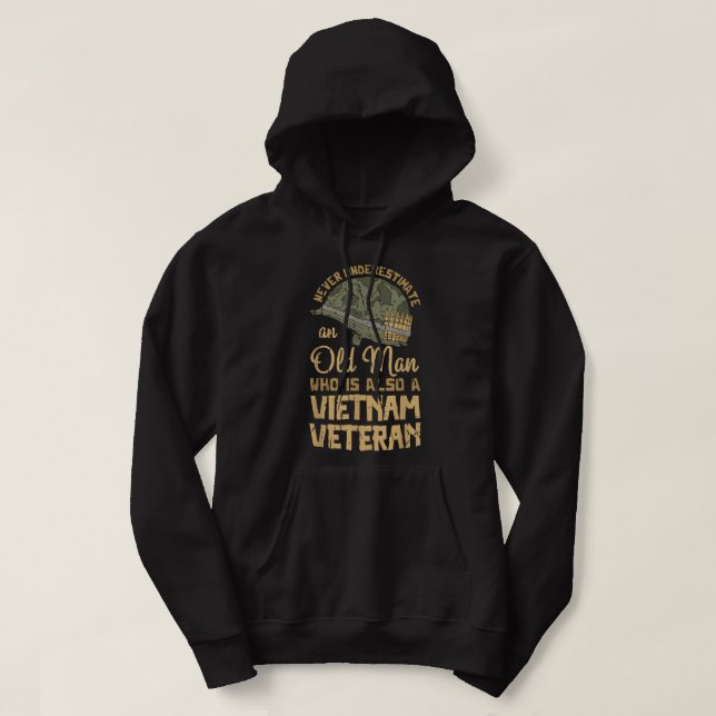 Vietnam Veteran Patriotic Army Soldier Hoodie (Design vorne)