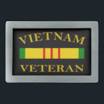 Vietnam Veteran Rechteckige Gürtelschnalle<br><div class="desc">Vietnam Veteran Design Veteranen des Vietnamkrieges macht ein nettes Geschenk für einen Vietnamveteran</div>