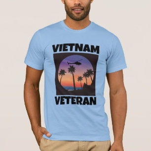 VIETNAM VETERAN RETRO T - SHIRT