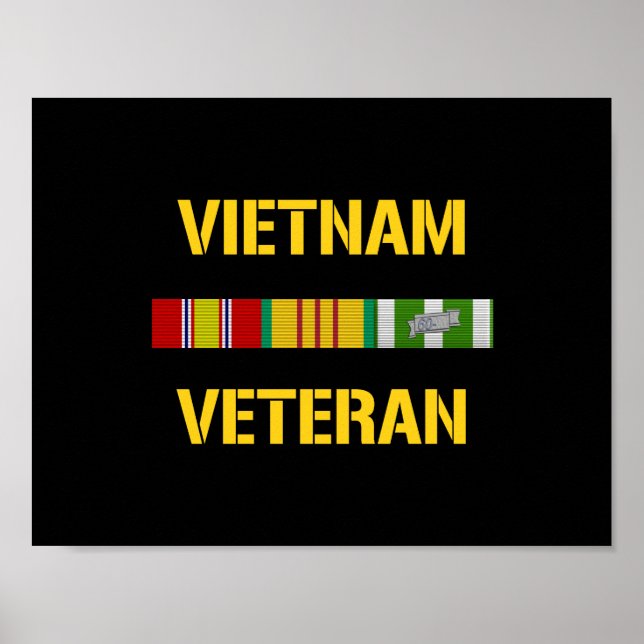 Vietnam Veteran Ribbon Bar Poster (Vorne)