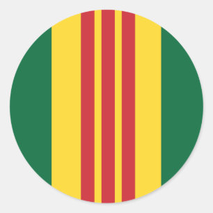 Vietnam Veteran Runder Aufkleber