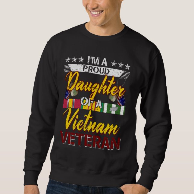 Vietnam Veteran Stolz Töchter T-Shirts Männer Boys (Vorderseite)