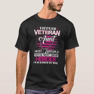Vietnam Veteran Tante von meinem Helden Proud Vete T-Shirt