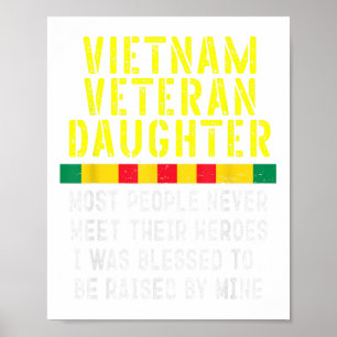 Vietnam Veteran-Tochter, die von meinem Helden-Kri Poster