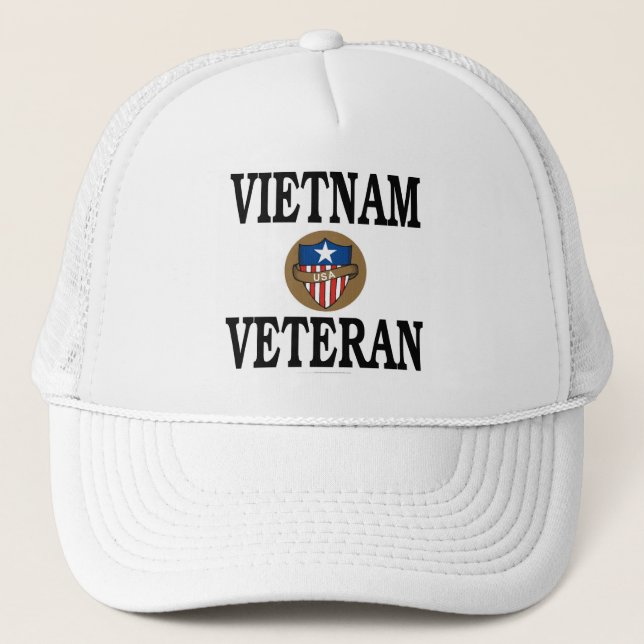 Vietnam-Veteran Truckerkappe (Vorderseite)