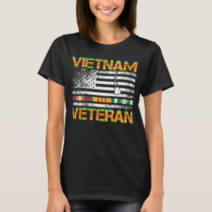 Vietnam Veteran US-Flagge Geschenk Vietnam Krieg V T-Shirt