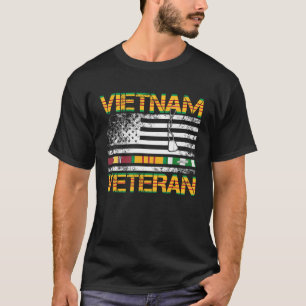 Vietnam Veteran US-Flagge Geschenk Vietnam Krieg V T-Shirt