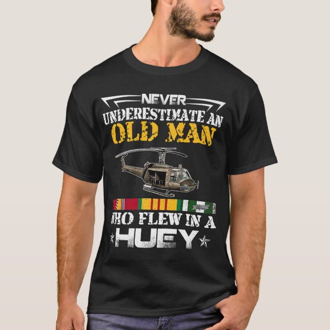 Vietnam Veteran Vet Helicopter T-Shirt (Vorderseite)