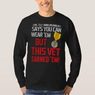 Vietnam Veteran Vietnam Vet Dieser Vet verdiente i T-Shirt